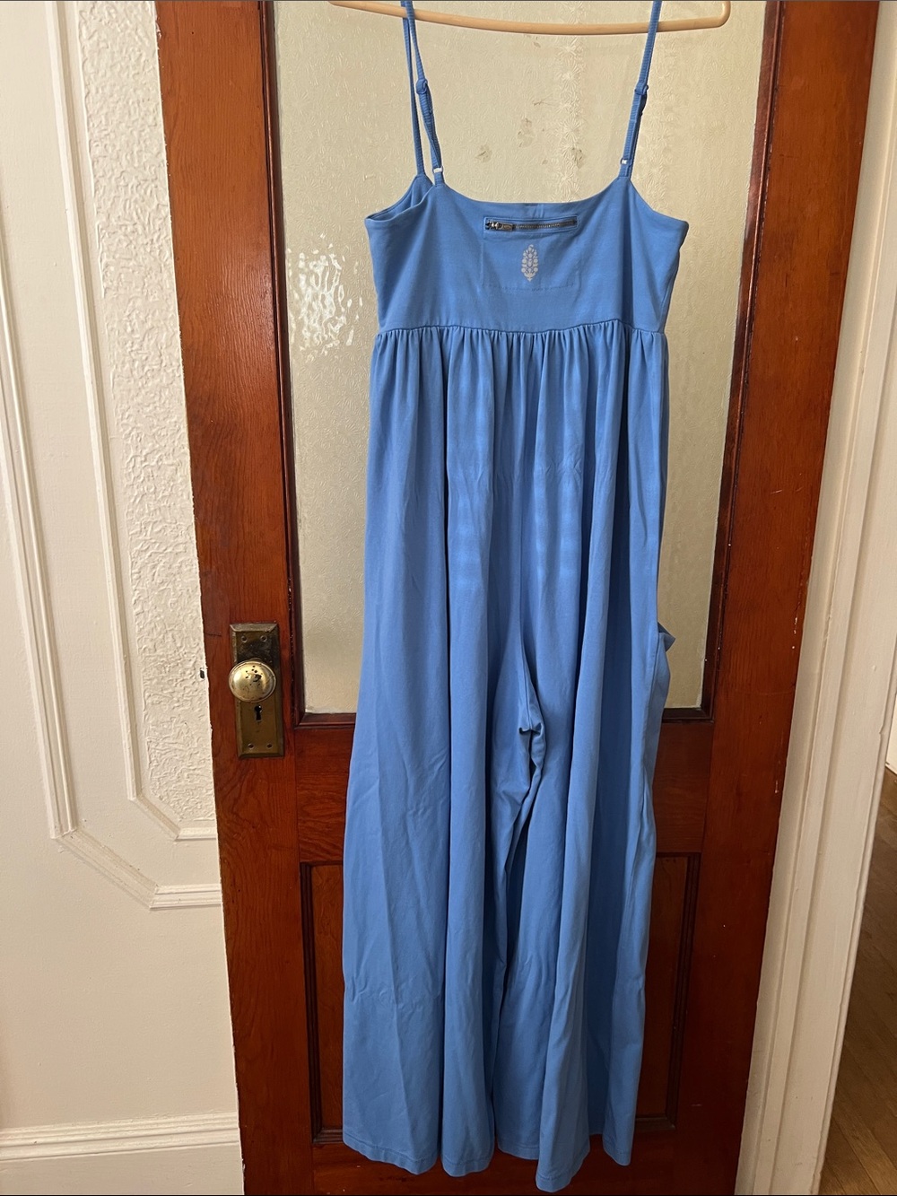 FP Movement by Free People Hotshot Periwinkle Blue Spaghetti Strap Jumpsuit NWT - Picture 5 of 6